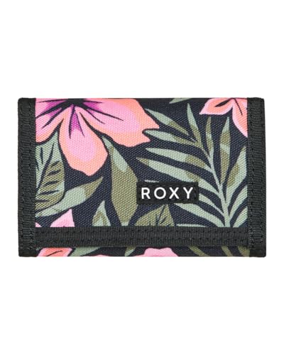 Roxy Damen Small Beach Reisezubehör-Brieftasche, Anthracite Fearless FLORAL von Roxy