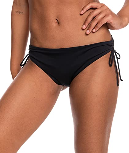 Roxy Damen Bikini Bottoms –Stretch Swimwear, UPF+50, Eco-Friendly Fabric, Pool, Surf, Swim, Beachwear Bikinihose, Anthrazit, Medium von Roxy