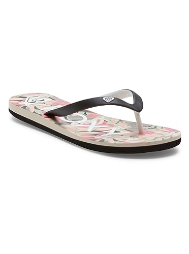 Roxy Damen Tahiti Sandale, Black/PINK/Soft Lime, 37 EU von Roxy