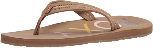 Roxy Damen Vista Zehentrenner Sandale, Hellbraun 20, 37 EU von Roxy