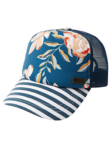 Roxy Damen Trucker-Mütze Water Come Down Hut, Ink Blue Happy Day Stripe Exc, Einheitsgröße von Roxy