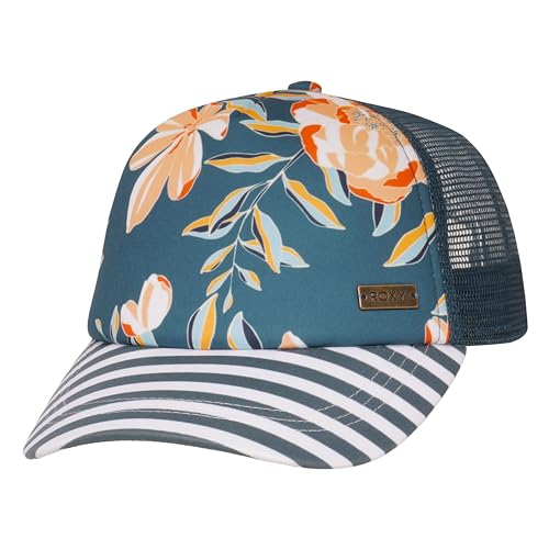 Roxy Damen Trucker-Mütze Water Come Down Hut, Ink Blue Happy Day Stripe Exc, Einheitsgröße von Roxy