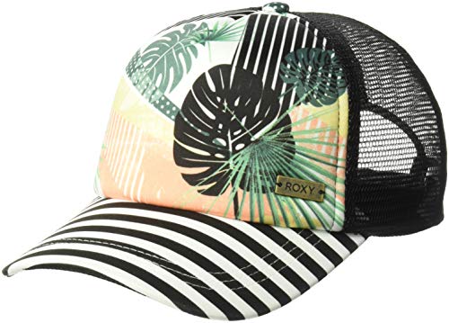 Roxy Damen Water Come Down Trucker Hat Hut, Jet Black Crazy Victoria Popsurf, Einheitsgröße von Roxy