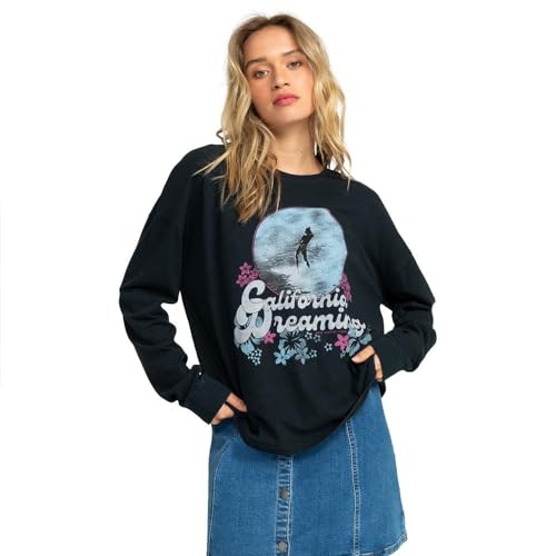 Roxy Fallen for Her B - Long Sleeve T-Shirt for Women - Longsleeve - Frauen - L - Schwarz. von Roxy