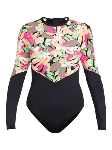 Roxy Fashion ERJWR03745 Damen-Trikot mit langen Ärmeln, Schwarz - Anthrazit Palm Song S, M von Roxy