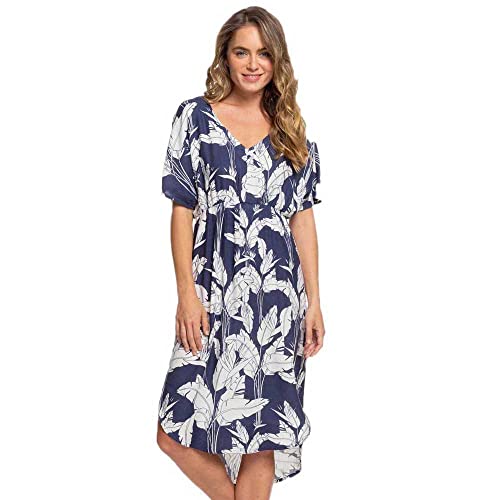 Roxy Flamingo Shades - Short Sleeve Midi Dress for Women - Frauen von Roxy