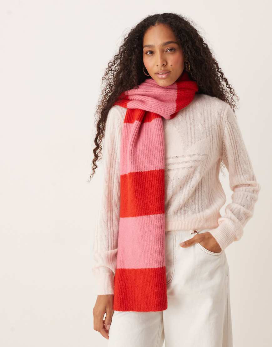 Roxy - Forever Winter - Gestreifter Schal in Tomato-Rot Roxy - Forever Winter - Gestreifter Schal in Tomato-Rot von Roxy
