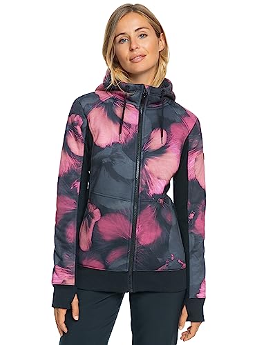 Roxy Frost Printed - Technical Fleece for Women - Funktions-Fleece - Frauen - S - Schwarz. von Roxy