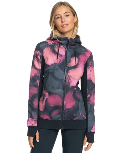 Roxy Frost Printed - Technical Fleece for Women - Funktions-Fleece - Frauen - XS - Schwarz. von Roxy