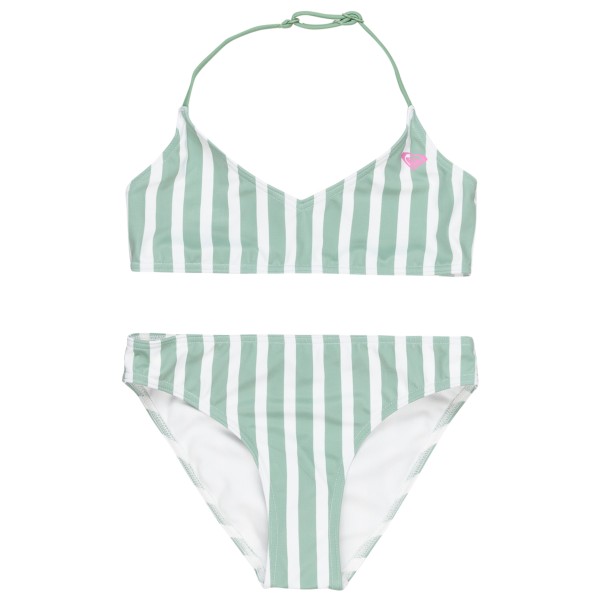 Roxy - Girl's Bico Active Triangle Bra Set - Bikini Gr 7 Years weiß/grau von Roxy