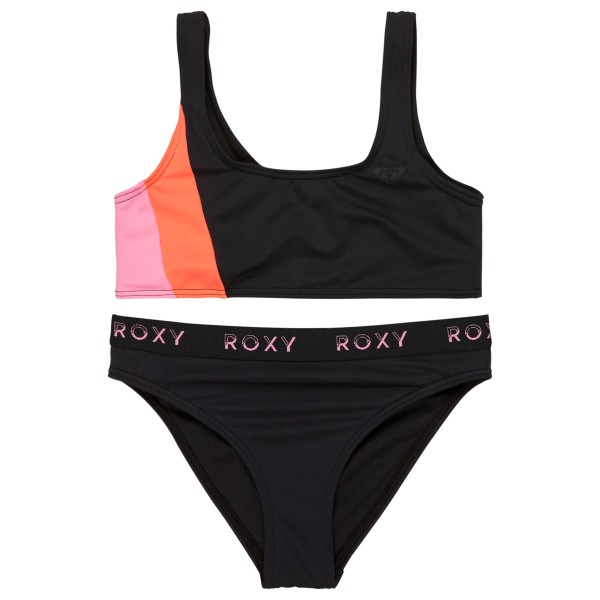 Roxy - Girl's Colorblock Bralette Set - Bikini Gr 12 Years schwarz von Roxy