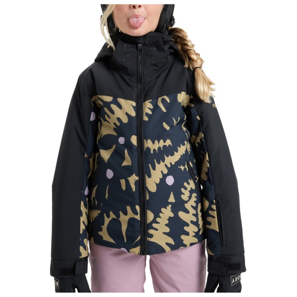 Roxy - Girl's Free Jet Block Jacket - Skijacke Gr 14 - XL schwarz von Roxy