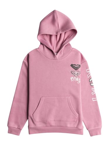 Roxy Girl's SURF Feeling Hoodie Brushed Pullover Sweater, Mauve Orchid, 104 von Roxy