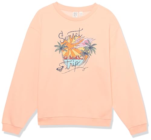 Roxy Girls' Come Back for Me Sweatshirt, Peach Parfait von Roxy
