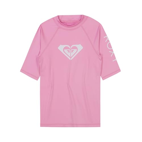 Roxy Girls' Short Sleeve Whole Hearted Rashguard Shirt with UPF 50+ Sun Protection, Lilac Chiffon von Roxy