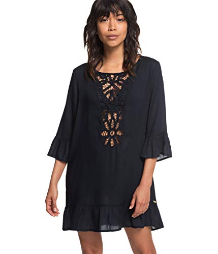 Roxy Goldy Soul Long Sleeve Cover-Up Dress True Black LG von Roxy