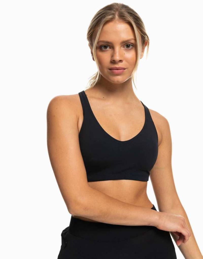 Roxy - Heart into it - Sport-BH in Anthrazit-Schwarz von Roxy