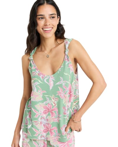 Roxy Hibiscus Island - Tank Top for Women - Tank-Top - Frauen - XS - Grün. von Roxy