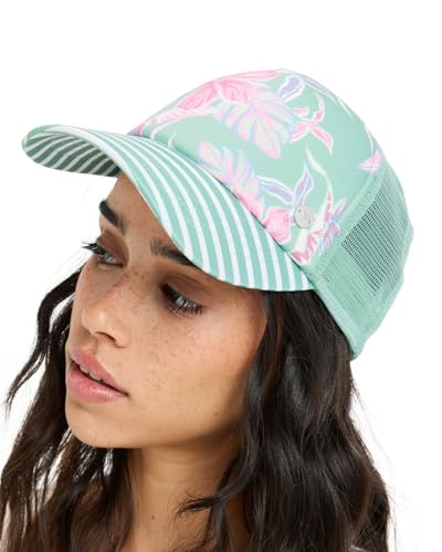 Roxy Hibiscus Island - Trucker Cap for Women - Truckerkappe - Frauen - One Size - Grün. von Roxy