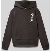 Roxy Hoodie mit Motiv- und Label-Print Modell 'SURF FEELING' in Black, Größe 152 von Roxy