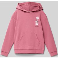 Roxy Hoodie mit Motiv- und Label-Print Modell 'SURF FEELING' in Pink, Größe 164 von Roxy