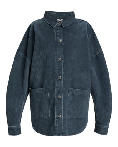 Roxy Kick Back Washed - Corduroy Long Sleeve Shirt for Women - Langärmliges Kord-Hemd - Frauen - L - Schwarz. Roxy Kick Back Washed - Corduroy Long Sleeve Shirt for Women - Langärmliges Kord-Hemd - Frauen - L - Schwarz. von Roxy
