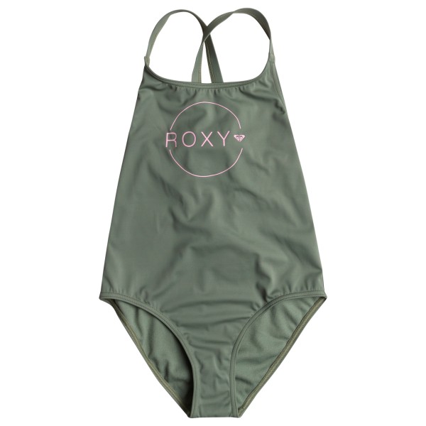 Roxy - Kid's Basic Active One Piece - Badeanzug Gr 12 Years oliv von Roxy