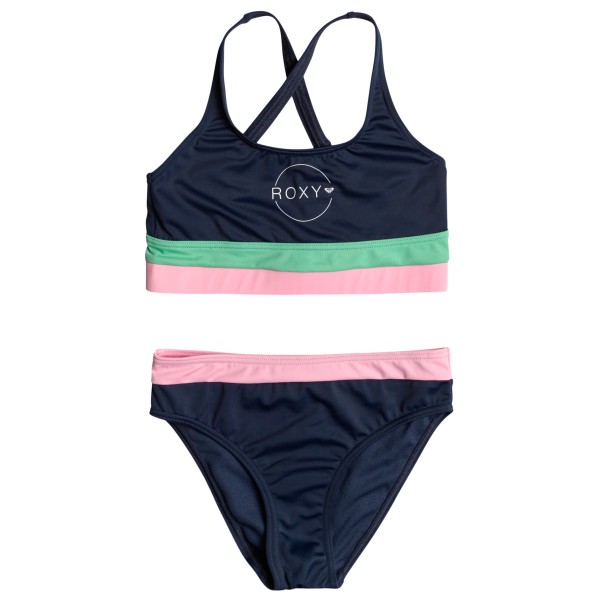 Roxy - Kid's Ilacabo Active Crop Top Set - Bikini Gr 14 Years blau von Roxy