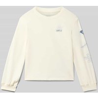 Roxy Longsleeve mit Label-Print in Weiss, Größe 164 von Roxy