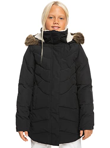 Roxy Elsie - Lange Winterjacke für Mädchen 8-16 Schwarz von Roxy