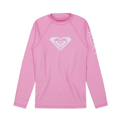 Roxy Mädchen Long Sleeve Whole Hearted Rashguard, UPF 50+ Sun Protection, Quick Dry Rash-Guard-Shirt, Fliederfarben (Lilac Chiffon), 6X von Roxy