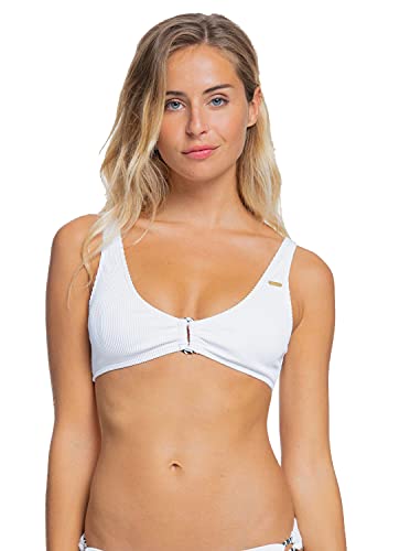 Roxy Mind of Freedom Elongated Bralette Bikini Top Womens Sz L Bright White von Roxy