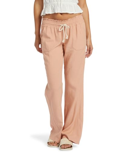 Roxy Oceanside - Flared Trousers for Women - Schlaghose - Frauen - S - Beige. von Roxy