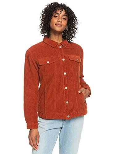 Roxy On The Block - Corduroy Jacket for Women - Kordjacke - Frauen - M - Braun. von Roxy