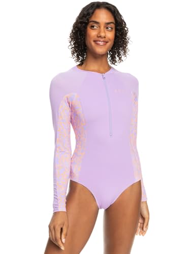 Roxy Onesie - Long Sleeve One-Piece Swimsuit for Women - Langärmliger Badeanzug - Frauen - M - Lila. von Roxy