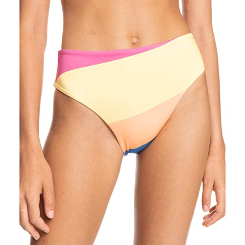 Roxy POP SURF - Mid Waist Bikini Bottoms for Women - Bikiniunterteil mit mittelhohem Bund - Frauen - L - Weiss. von Roxy