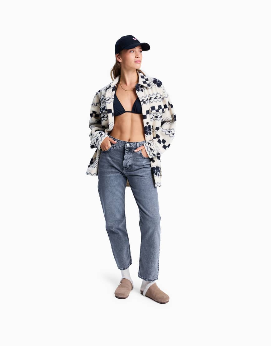 Roxy - Patti - Straight Jeans in Mittelgrau von Roxy