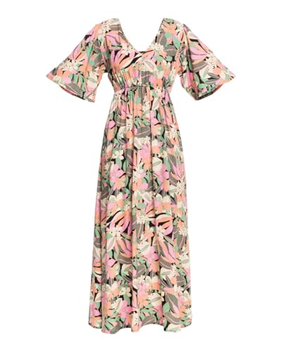 Roxy Peaceful Swell Again - Maxi Dress for Women - Maxikleid - Frauen - M - Schwarz. von Roxy