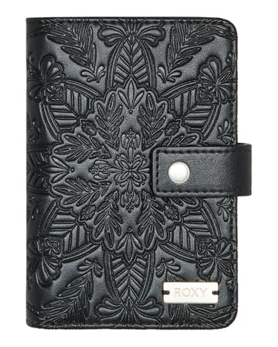 Roxy Polita - Large Zip-Around Wallet for Women - Große Geldbörse mit Rundum-Reißverschluss - Frauen - One Size - Schwarz. von Roxy