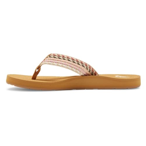 Roxy Porto - Beach Flip-Flops for Women - Strand-Sandalen - Frauen - 38 - Braun. von Roxy