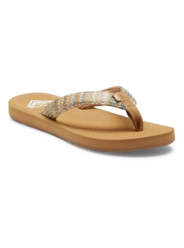 Roxy Porto - Beach Flip-Flops for Women - Strand-Sandalen - Frauen - Grün. von Roxy