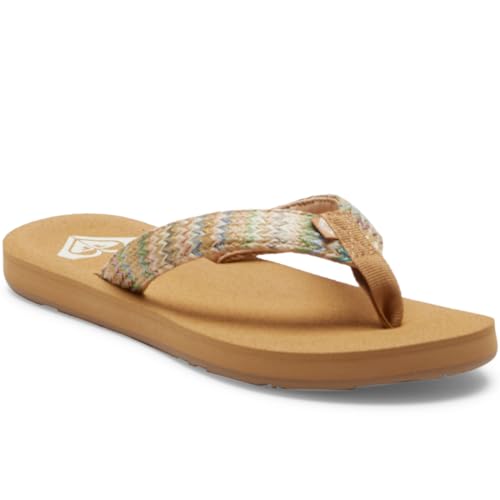 Roxy Porto - Beach Flip-Flops for Women - Strand-Sandalen - Frauen - 37 - Grün. von Roxy