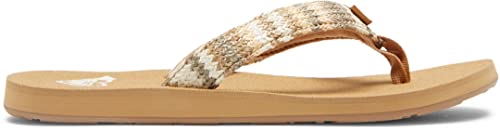 Roxy Porto Raffia - Flip-Flops for Women - Sandalen - Frauen - 37 - Beige. von Roxy