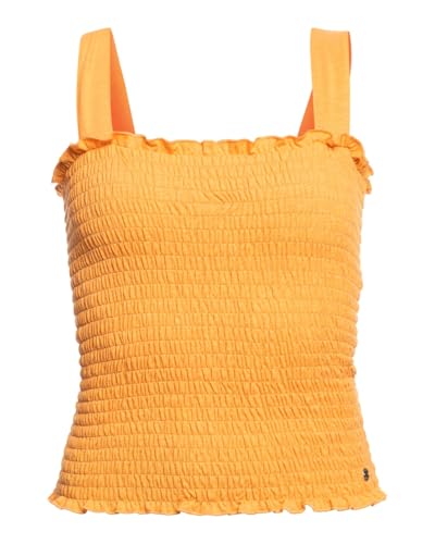Roxy Postcard to Home - Smocked Top for Women - Gesmoktes Oberteil - Frauen - S - Orange. von Roxy