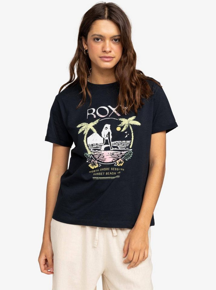 Roxy Print-Shirt Summer Fun - T-Shirt mit Loose Fit für Frauen von Roxy