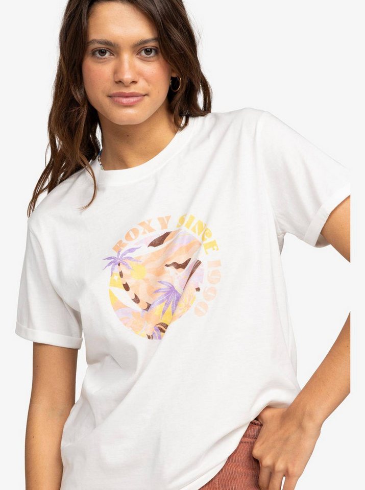 Roxy Print-Shirt Summer Fun - T-Shirt mit Loose Fit für Frauen von Roxy