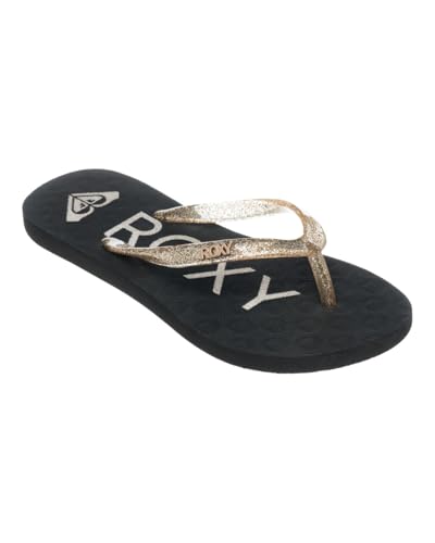 Roxy RG Viva Sparkle Sandale, Black/M Gold, 33 EU von Roxy