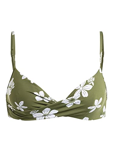 Roxy Retro - Wrap Bikini Top for Women - Wickel-Bikinioberteil - Frauen - S - Grün. von Roxy