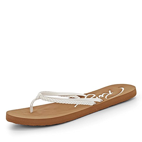 Roxy Roxy Cabo Flip Flops Damen Zehentrenner, Weiß (White), 37 EU von Roxy