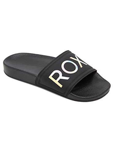 Roxy Slippy - Slider Sandals for Girls - Sandalen - Mädchen - 35 - Schwarz. von Roxy